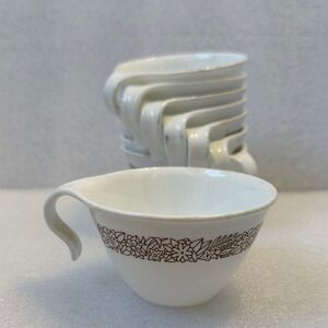 Vintahe Corelle White Coffee Teacups Set 8 pieces soup bowls